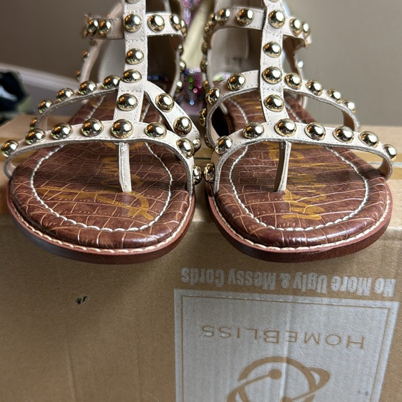Sam Edelman • Women’s Estella Studded Gladiator Sandal • Size 8.5 • Sandshell • - Picture 11 of 17